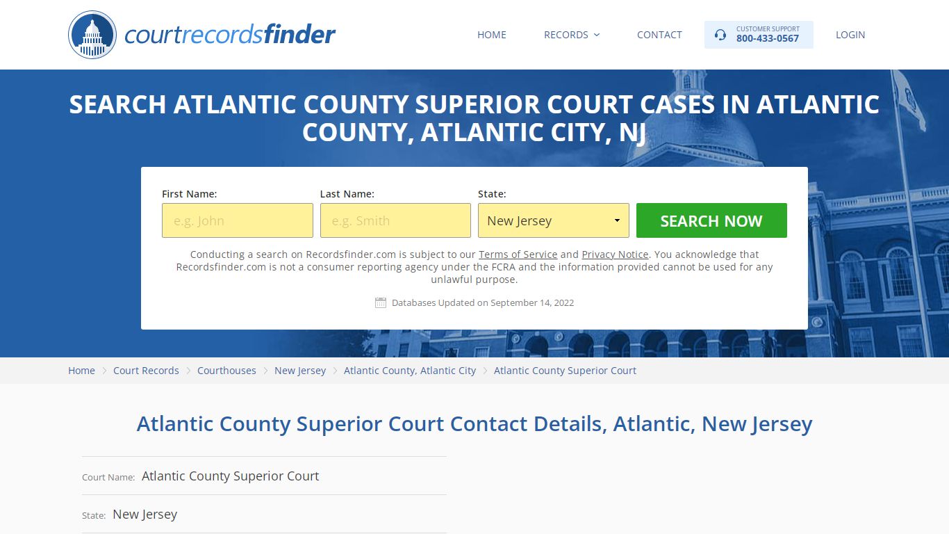 Atlantic County Superior Court Case Search - RecordsFinder